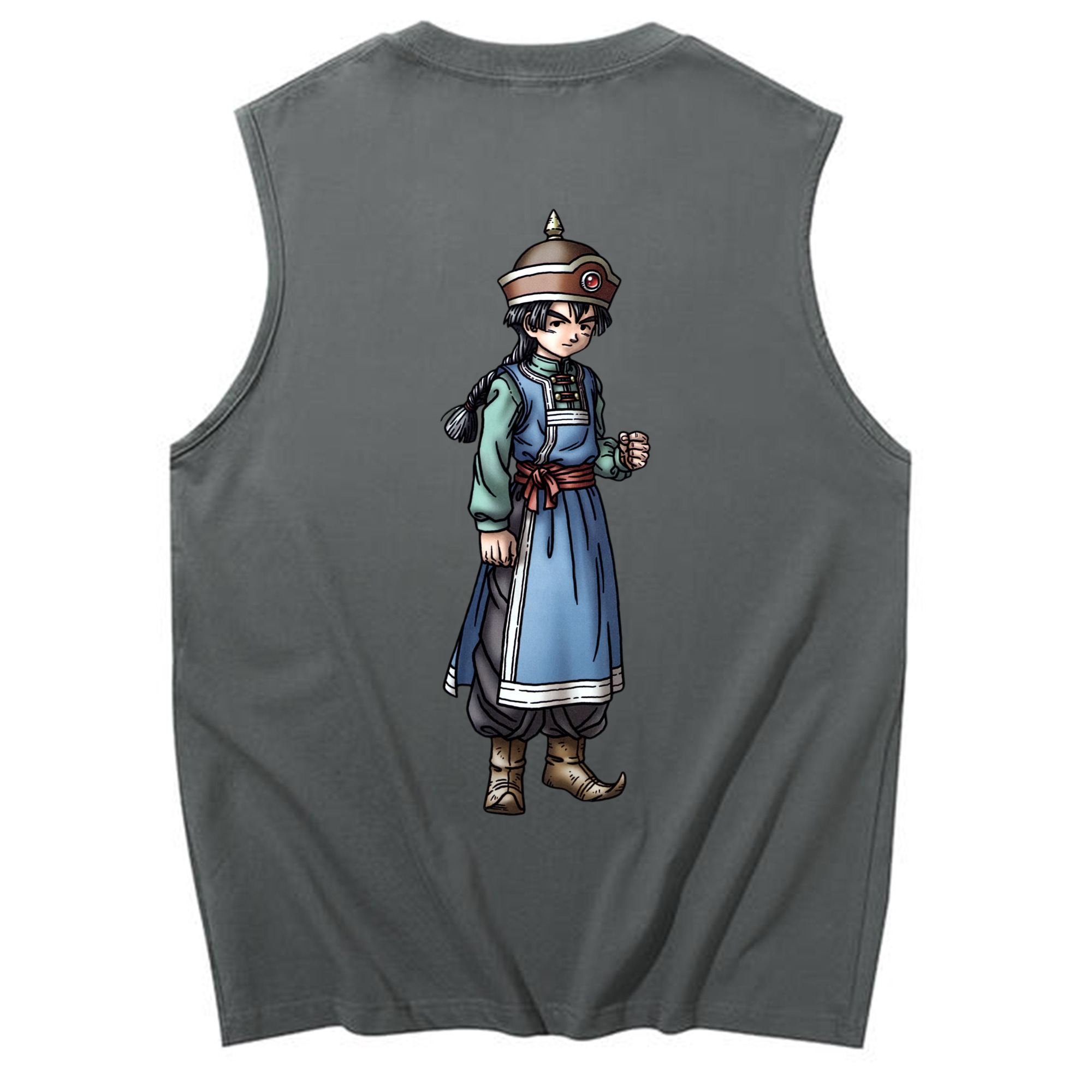 （画像用） ドラゴンクエスト Doragon Kuesuto Dragon Quest コットン100％タンクトップ（背面プリント）